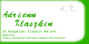 adrienn klaszkin business card